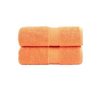 Serviettes de toilette premium SOLUND 2 pièces Orange 30 x 30 cm 600 g/m² 137371