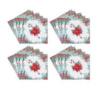 Serviettes Dînatoires Sucre D'Orge Papier Doux 2 Plis, Cocktail, Sapin