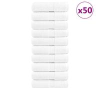 Serviettes d'invité de Qualité Supérieure Essuie-mains 10 pcs Blanc vidaXL