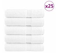 Serviettes d'invité de Qualité Supérieure Essuie-mains 10 pcs Blanc vidaXL