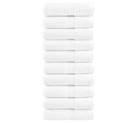 Serviettes d'invité de Qualité Supérieure Essuie-mains 10 pcs Blanc vidaXL