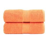 Serviettes d'invité de Qualité Supérieure Essuie-mains 10 pcs Orange vidaXL