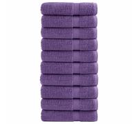 Serviettes d'invité de Qualité Supérieure Essuie-mains 4 pcs Violet vidaXL