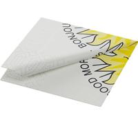 Serviettes Duni Bonjour 24x24cm 3 plis 250 pièces