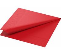 Serviettes Duni rouge 33x33cm 3 plis 250 pièces