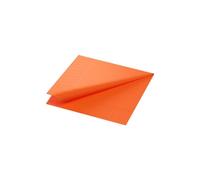 Serviettes Duni Sun Orange 33x33cm 1/4 pli 250 pcs. 1 paquet