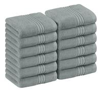 Serviettes d'utopie 12 packs de trottoirs de lavage premium (12 x 12 pouces) 100% coton tourbillere tres absorbante et douce-lavette pour la sall