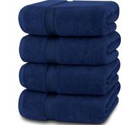 Serviettes d'utopie 4 pack Ensemble de serviettes de bain premium (27 x 54 pouces) 100% anneau file coton 600gsm leger et serviettes de sechage r