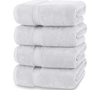 Serviettes d'utopie 4 Pack Pack Prime Bath Towels Set (27 x 54 pouces) 100% anneau file coton 600gsm leger et serviettes de sechage rapide tres a