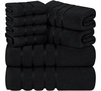 Serviettes d'utopie a 8 pieces serviettes de luxe 2 serviettes de bain 2 serviettes a main et 4 chiffons de lavage 600 GSM 100% anneau coton coto