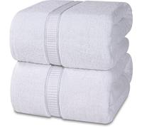 Serviettes d'utopie - feuille de bain jumbo luxueuse 2 pieces - 600 GSM 100% anneau file coton hautement absorbant et a sec rapidement une servie