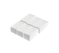 Serviettes en cellulose blanches pliées en 1/8, 12 x 8,5 cm, pour bistro, casse-croûte, restauration, restauration de tissus, compatibles avec les distributeurs Cabanaz (Barista 6 x 250 pièces)