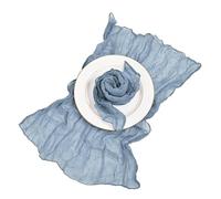serviettes en gaze de coton réutilisables Lot de 6 serviettes Table lavables en étamine, for décoration fête mariage, d'anniversaire(6Pcs Dusty Blue)