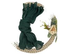 serviettes en gaze de coton réutilisables Napperons de Table en étamine, 6 pièces, for salle à manger, fête mariage, Banquets, Arches, décor gâteau(6pcs drak green)