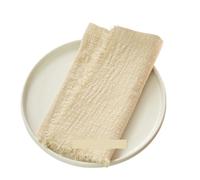 serviettes en gaze de coton réutilisables Serviettes de table en gaze coton, 12 pièces, 41x41cm, rustique, torchons à thé, étamine rétro, maison, Vintage, lin, décoration Table fête, mariage(Color 16)