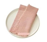 serviettes en gaze de coton réutilisables Serviettes de table en gaze coton, 12 pièces, 41x41cm, rustique, torchons à thé, étamine rétro, maison, Vintage, lin, décoration Table fête, mariage(Color 20)