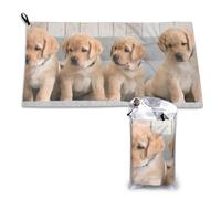 Serviettes en microfibre à séchage rapide pour adultes, chiots Golden Retriever et Labrador, 40,6 x 51,9 cm