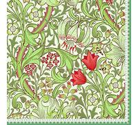 Serviettes en Papier 33X33CM William Morris Green