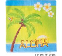 Serviettes en papier Aloha Summer Party 20 pièces multicolores