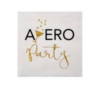 Serviettes en papier - Apéro Party - Blanc - 20 unités