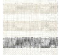 Serviettes en papier cellulose Duni Rigato Black 33x33cm 50 pièces