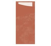 Serviettes en papier Duni Sacchetto Mandarin 19x8.5cm 100 pièces