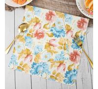 Serviettes en Papier Fleurs Colorées Serviettes en papier jetables,douceur et moelleux,idéales pour Fêtes,Traiteur,Anniversaires,Intérieur ou Extérieur tous les jours30 Paquet(33x33cm)