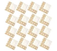 Serviettes en Papier Jetables 100 Pcs Imprimé Or, Ambiance Noël | Papier Absorbant Blanc, Usage Quotidien à Maison, Motif Chic, Paquet Pratique de Cent Pièces