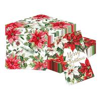 serviettes en papier jetables pour cocktails theme pere noel fetes de noel