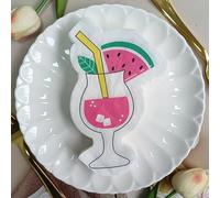 Serviettes en Papier Jus De Pastèque D'Eau Serviettes en papier jetables,douceur et moelleux,idéales pour Fêtes,Traiteur,Anniversaires,Intérieur ou Extérieur tous les jours30 Paquet(33x33cm)