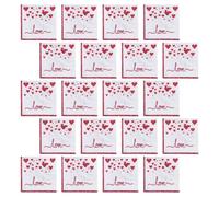 Serviettes en Papier Love Imprimées 20 Pièces | Papier Rouge, Usage Polyvalent, Forte Absorption, pour Propositions et Célébrations D’anniversaire