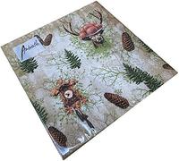 Serviettes en papier motif coucou pour le déjeuner, les fêtes, environ 33 x 33 cm