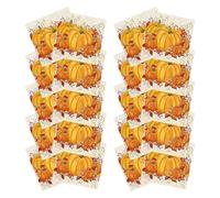 Serviettes en papier pour Halloween en forme de citrouille - Serviettes décoratives en forme de citrouille - Serviettes en papier douces et très absorbantes pour décoration de table - Orange mignon