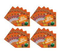 Serviettes En Papier Pour Halloween - Serviettes de Décoration de Table pour Festival - 20 Pièces en Papier Cocktail pour Réunions Familiales Événements Scolaires Organisateurs de Fêtes Mai