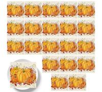 Serviettes en papier pour invités d'Halloween, serviettes en papier décoratives avec motif citrouille | Serviettes en papier douces et mignonnes pour la maison