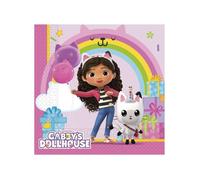 Serviettes en papier - PROCOS - Gabby et la maison magique - Rose - 20 pièces - 33 x 33 cm