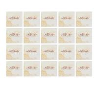 Serviettes en papier, serviettes carrées pour invités, serviettes de vacances - 20 serviettes en papier absorbantes, décorations, décoration de table familiale