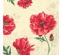 Serviettes en papier tissu Duni 3 plis 33 x 33cm Monique 250 pièces
