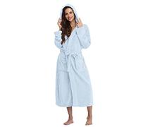 Serviettes Et Sorties de Bain Homme Femme Coton Éponge de Sauna en Flanelle Col V Peignoir de Bain Haute Absorción Douche Couleur Unie de Nuit Doux Serviette Épaisse en Grande Taille Doux et Moelleux