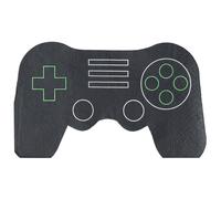 Ginger Ray Lot de 16 serviettes en papier en forme de manette de jeu vidéo pour enfants