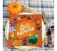 Serviettes Halloween - Serviettes Invitées Pour Fêtes | 20 Pièces Tissus Essuie-Tout Pour Fêtes Pour Maison Hantée Table À Manger Rassemblements Familiaux Événements