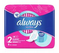 Serviettes hygiéniques Always Ultra avec ailes 8 pièces.