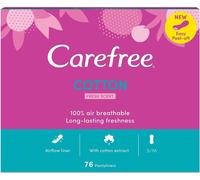 Serviettes hygiéniques en coton Parfum frais 76 pièces Carefree