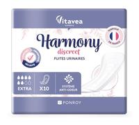 Serviettes Hygiéniques Incontinence Femme - Protection Urinaire Femme - Serviette Post Accouchement - Absorbante & Anti-Odeur - Fabriqué en France - 10 Serviettes 6 Gouttes - Harmony Discreet