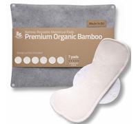 Serviettes hygiéniques lavables Natissy MULTI Viscose bambou - lot de 7 - Coton biologique réutilisable - Flux modéré à abondant - Fabriquées dans l'UE