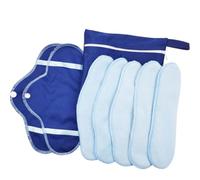 Serviettes hygiéniques pliables économiques lavables en coton avec sac de rangement lavable