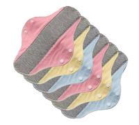 Serviettes hygiéniques, solution menstruelle respectueuse de l'environnement, 19,5 x 23 cm, serviettes féminines lavables, étanches, respirantes, hygiène des amis de la peau, pour les personnes âgées