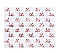 Serviettes imprimées de Père Noël - Adorable motif de Père Noël, décoration de table de Noël joyeuse | Serviettes en papier à motif mignon, accessoires de salle à manger saisonniers amusants pour