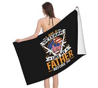 Serviettes Je suis Un Ancien Combattant, comme Mon Père Avant Moi. Serviette De Sauna Légère Drap De Plage Séchage Rapide Serviette De Plage pour Camping Piscine Voyage 80X130CM