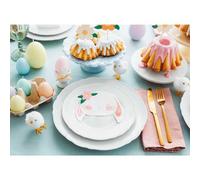 Serviettes Lapin 14,5x12cm 20 pcs blanc rose